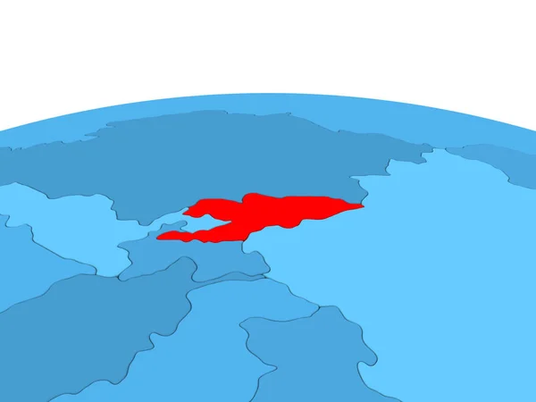 Kirgistan na świecie niebieski — Zdjęcie stockowe