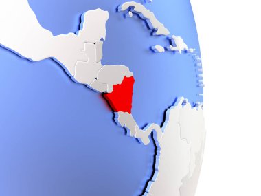 Nikaragua zarif modern 3d Globe