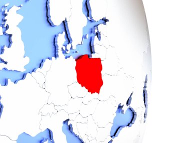 Polonya zarif modern 3d Globe