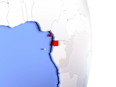 Ekvator Ginesi zarif modern 3d Globe