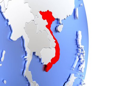 Vietnam zarif modern 3d Globe