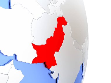 Pakistan zarif modern 3d Globe