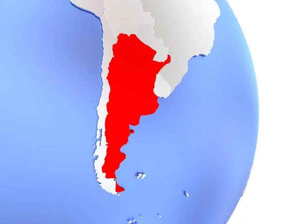 Arjantin zarif modern 3d Globe — Stok fotoğraf