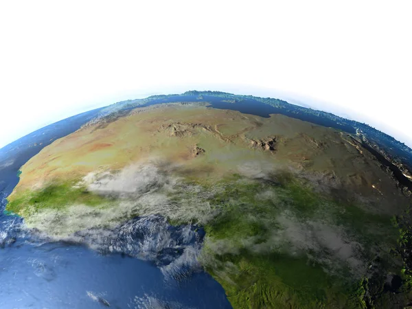 北非在地球上 — 图库照片