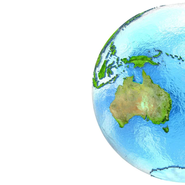 Australie sur le modèle de la Terre — Photo