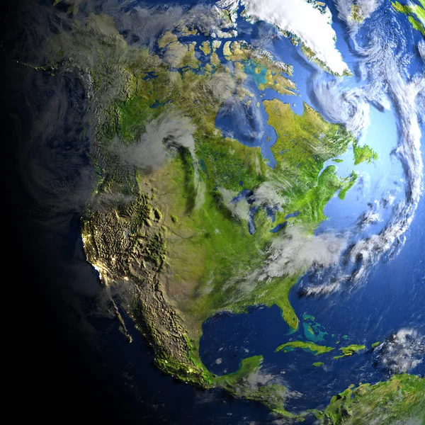 North America on planet Earth — Stock Photo, Image