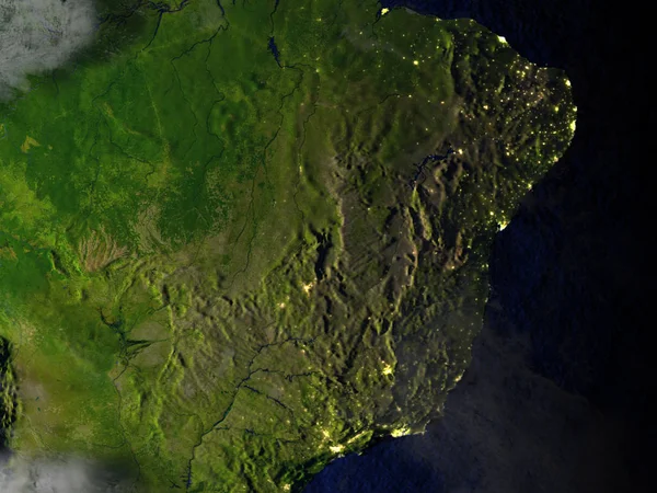 Ovest del Sud America sul modello realistico della Terra — Foto Stock