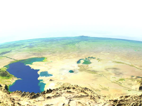 Dünya gezegenindeki Orta Asya — Stok fotoğraf