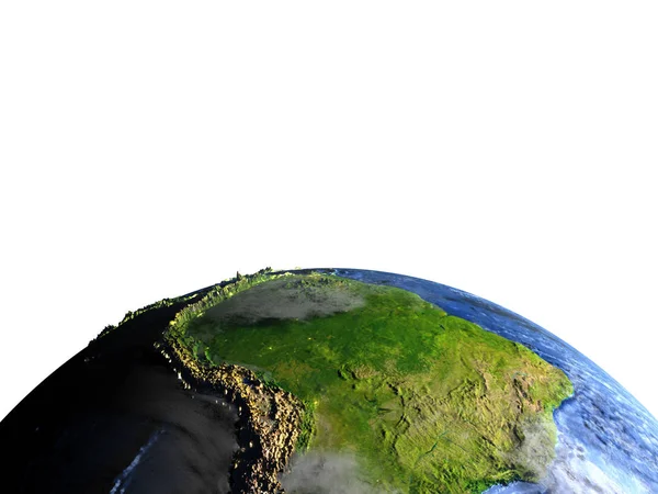 남아메리카 지구-보이는 바다의 바닥에 — 스톡 사진