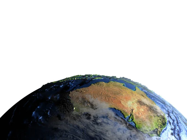 Австралия на Земле - видимое дно океана — стоковое фото