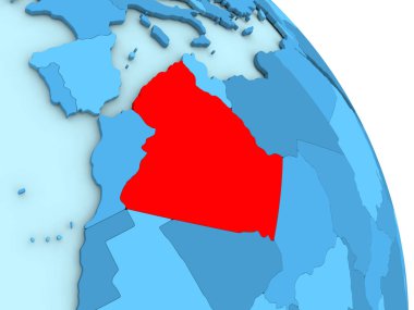 Cezayir mavi siyasi dünya üzerinde