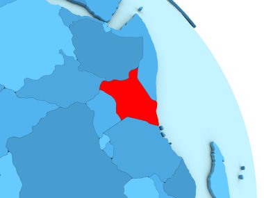 Kenya mavi siyasi dünya üzerinde