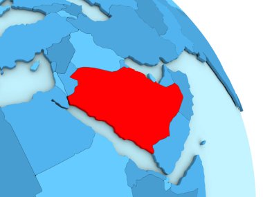 Suudi Arabistan mavi siyasi dünya üzerinde