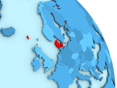 Danimarka mavi siyasi dünya üzerinde