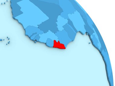 Liberya mavi siyasi dünya üzerinde