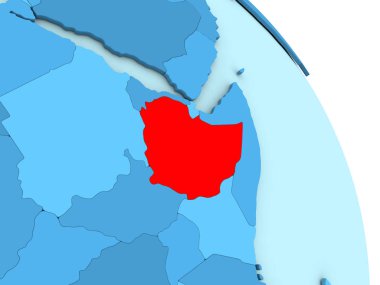 Etiyopya mavi siyasi dünya üzerinde