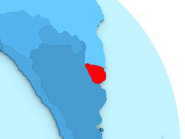 Uruguay mavi siyasi dünya üzerinde