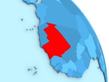 Moritanya mavi siyasi dünya üzerinde