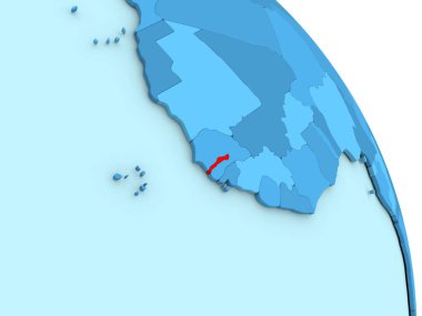 Gambiya mavi siyasi dünya üzerinde