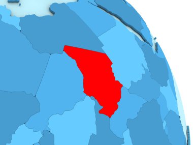 Chad mavi siyasi dünya üzerinde