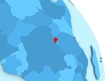 Ruanda mavi siyasi dünya üzerinde