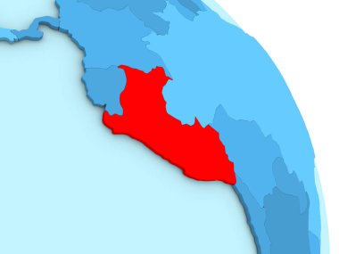 Peru mavi siyasi dünya üzerinde