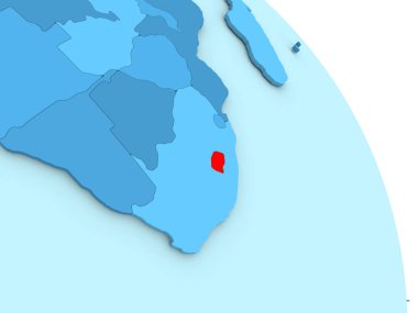 Lesotho mavi siyasi dünya üzerinde