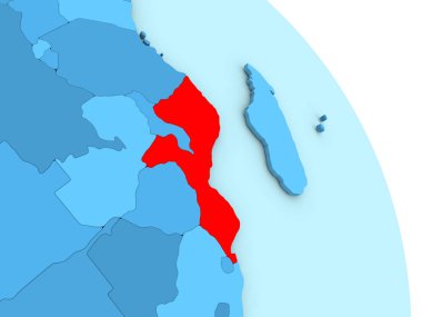 Mozambik mavi siyasi dünya üzerinde