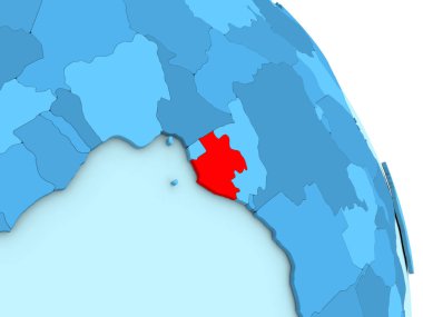 Gabon mavi siyasi dünya üzerinde