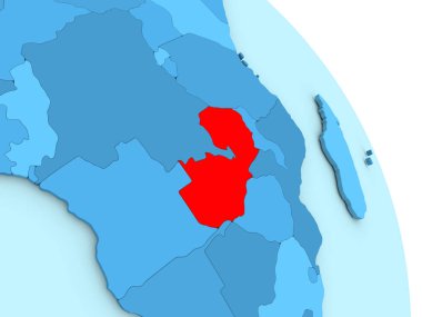 Zambiya mavi siyasi dünya üzerinde