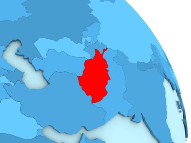 Afganistan mavi siyasi dünya üzerinde