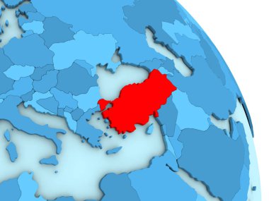 Türkiye'de mavi siyasi dünya üzerinde