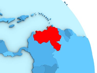 Venezuela mavi siyasi dünya üzerinde