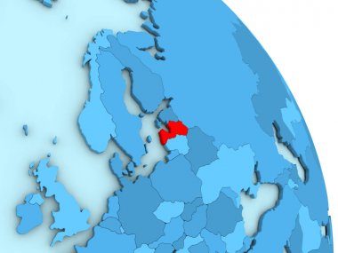 Letonya mavi siyasi dünya üzerinde