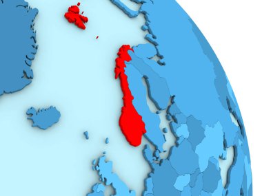 Norveç mavi siyasi dünya üzerinde