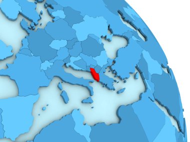 Arnavutluk mavi siyasi dünya üzerinde