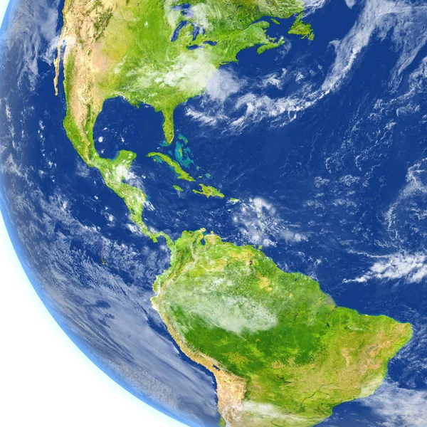 Центральная Америка на планете Земля — стоковое фото