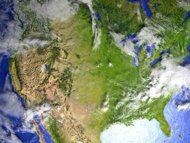 ABD Dünya'nın gerçekçi model üzerinde