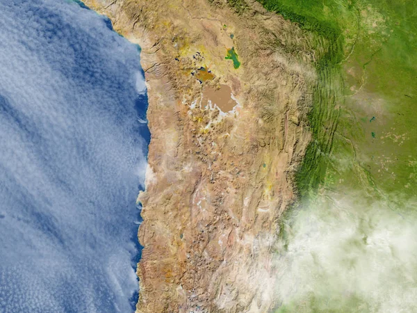 Hoogland in de Andes op de planeet aarde — Stockfoto