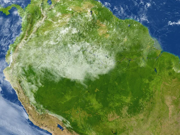 Selva Amazónica en el planeta Tierra — Foto de Stock