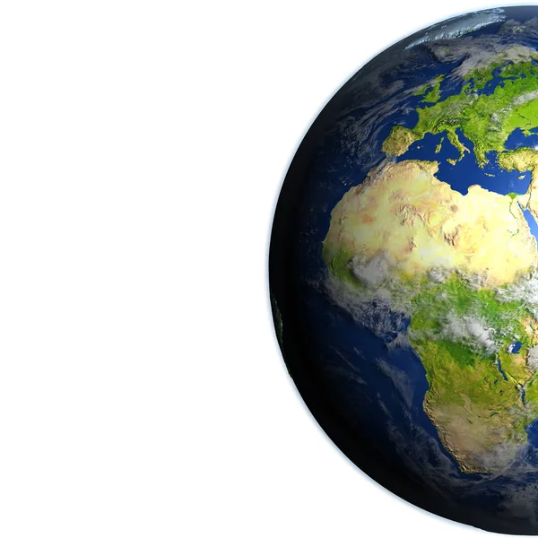 Avrupa ve Afrika planet Earth — Stok fotoğraf