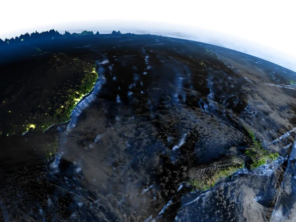 Noua Zeelandă pe Pământ - fundul vizibil al oceanului — Fotografie, imagine de stoc