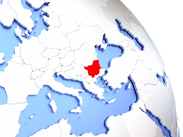 Bulgarien auf elegantem Globus — Stockfoto