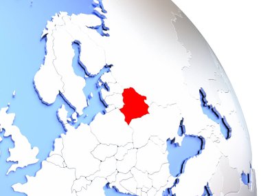 Zarif dünya üzerinde Beyaz Rusya