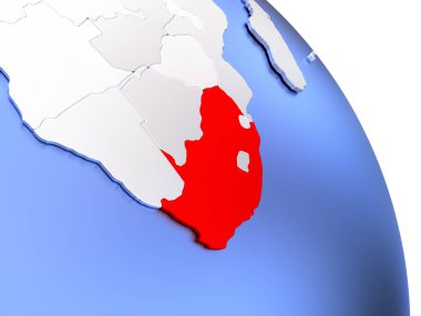 Güney Afrika zarif dünya üzerinde