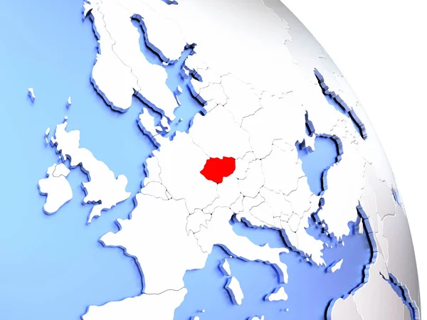 Δημοκρατία της Τσεχίας, στο κομψό globe — Φωτογραφία Αρχείου
