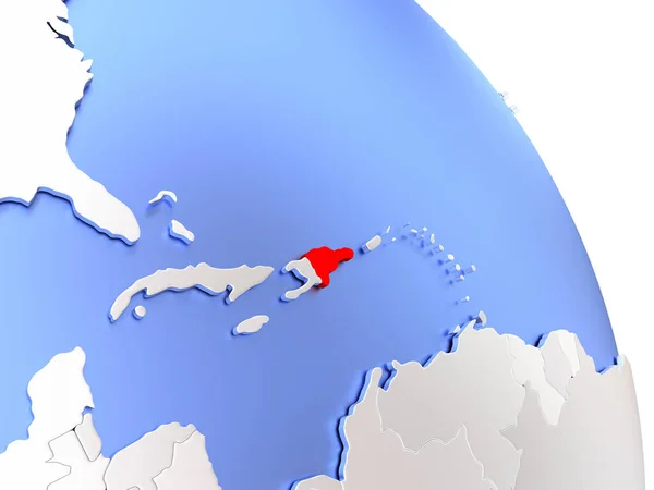Домініканська Республіка на елегантному глобус — стокове фото
