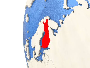 Finlandiya 3d Globe 