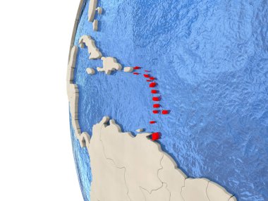 Caribbean 3d Globe 