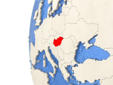 Macaristan 3d Globe 